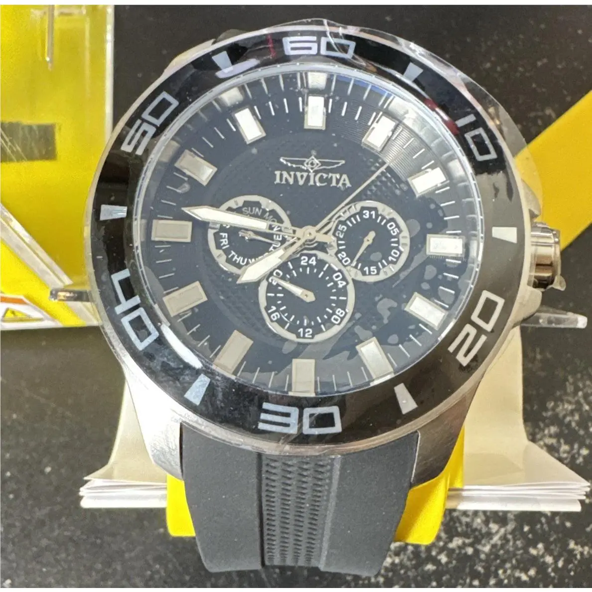 Invicta Pro Diver Impact Men`s Watch-50mm Black 28000