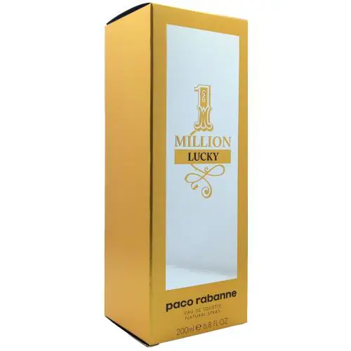 Paco Rabanne 1 Million Lucky Eau DE Toilette Spray Men 6.8 Oz / 200ml Jumbo Size