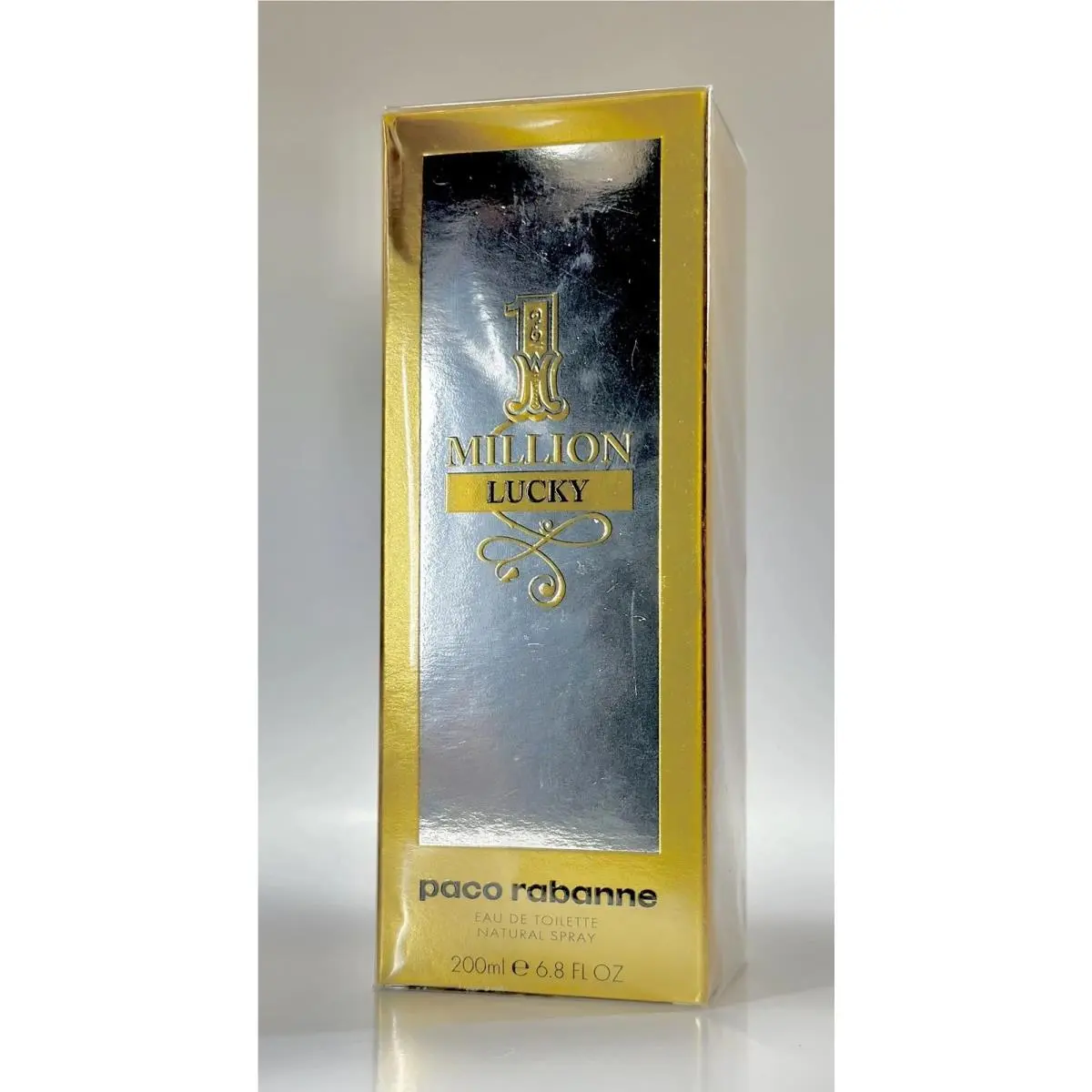 1 Million Lucky Eau DE Toilette Spray Men 6.8 Oz / 200ml Jumbo Size by Paco Rabanne
