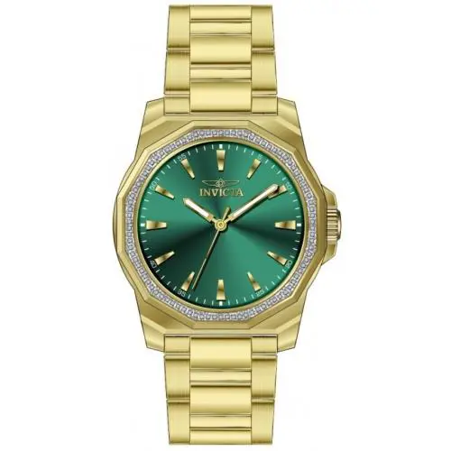 Invicta Men`s Speedway 49109 42mm Stainless Steel Gold Green Dial Quartz Watch