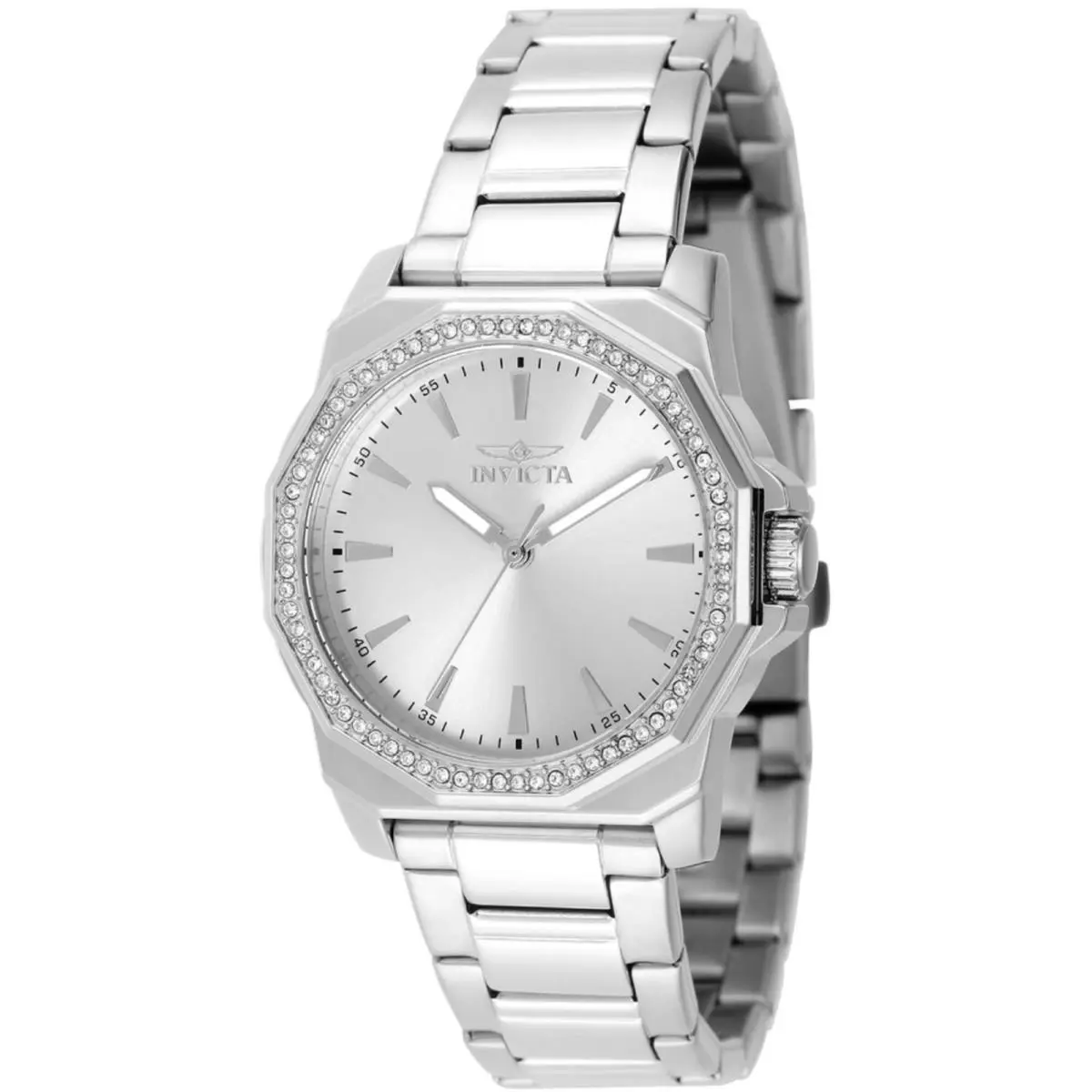 Invicta Women`s Watch Speedway Quartz Silver Tone Dial Steel Bracelet 49110