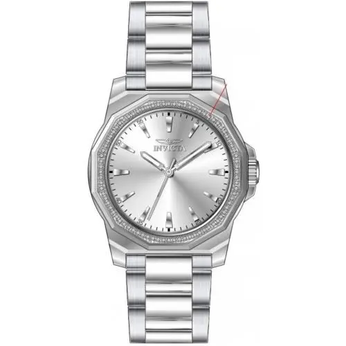 Speedway Quartz Crystal Silver Dial Ladies Watch 49110 by Invicta