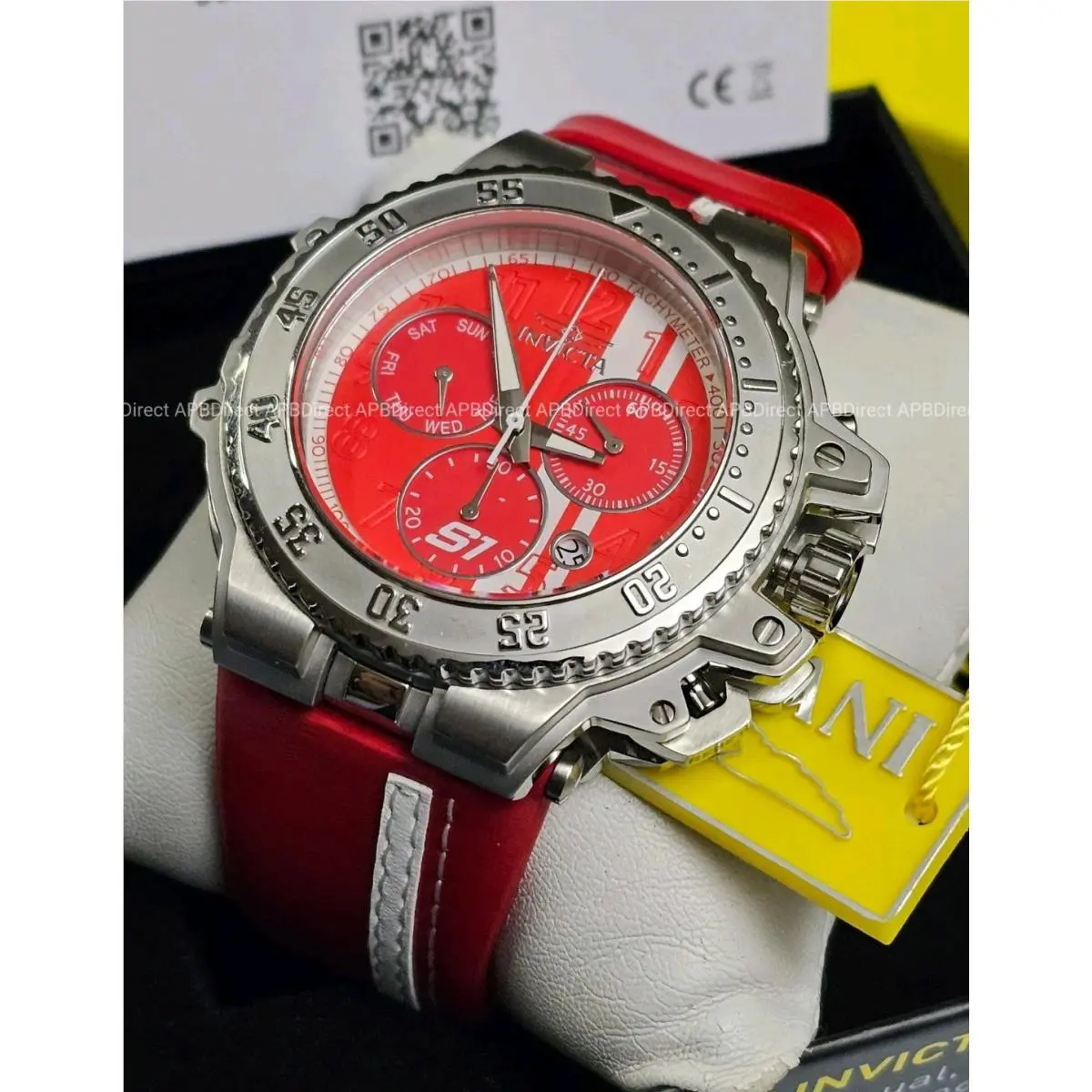 Invicta – S1 Rally – Race Team - Swiss Z60 Chronograph Leather Mens Watch