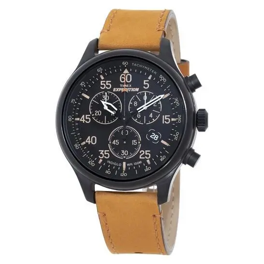 Timex Chronograph Quartz Black Dial Men`s Watch TW4B12300