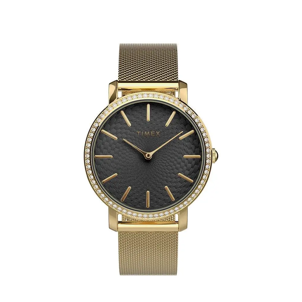 Transcend Celestial Gold-tone/black Ladies Watch TW2V52300 by Timex