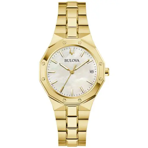 Bulova Prestige Gold Tone Ladies Watch 97M119 - Gold
