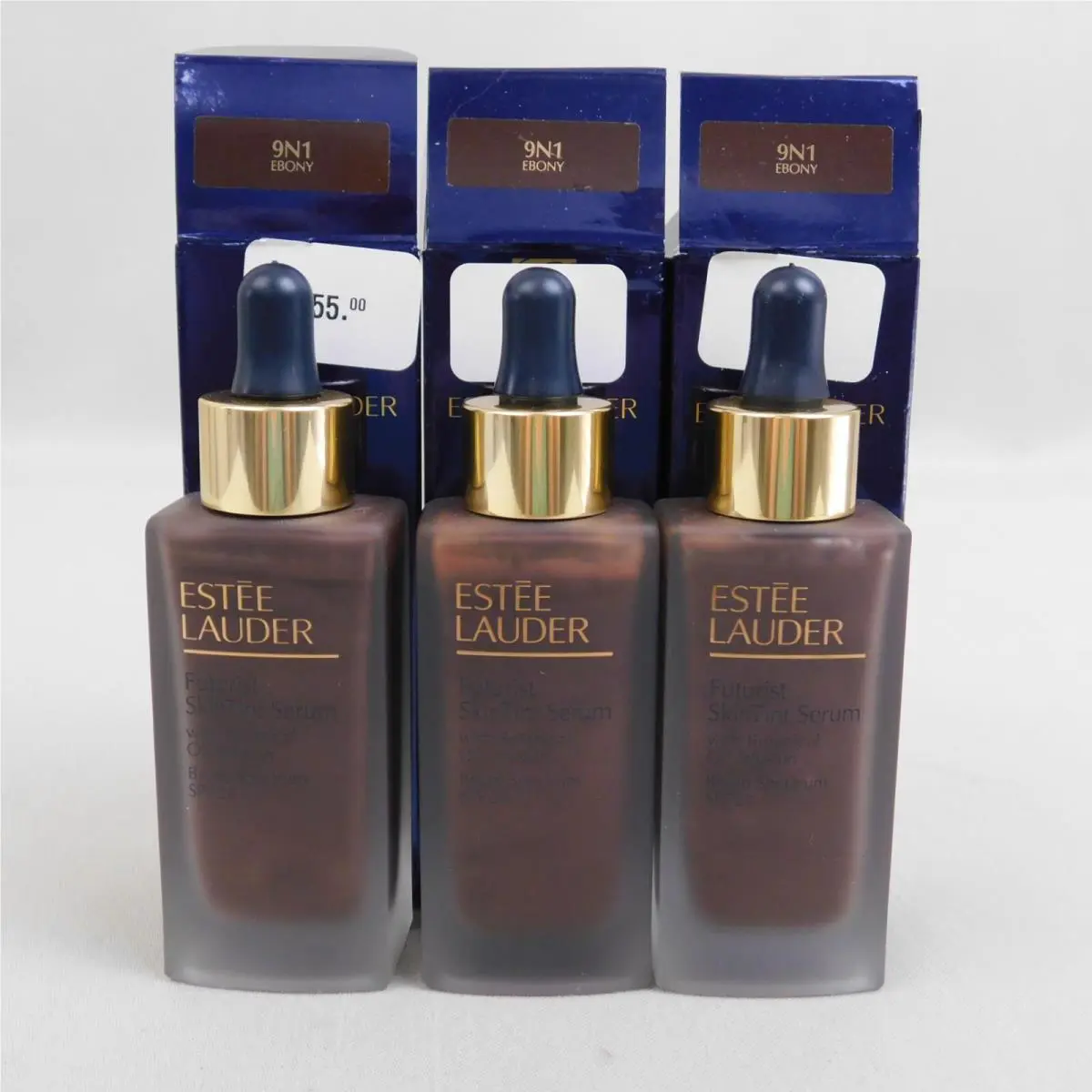 Lot 3 Estee Lauder Futurist Skin Tint Serum Foundation 1oz 9N1 Ebony 2340