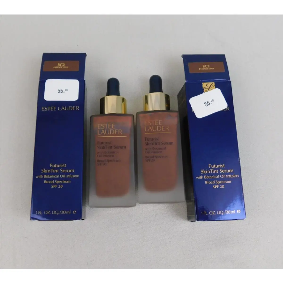 Lot 2 Estee Lauder Futurist Skintint Serum Foundation 1oz 8C2 Intense Java 2334