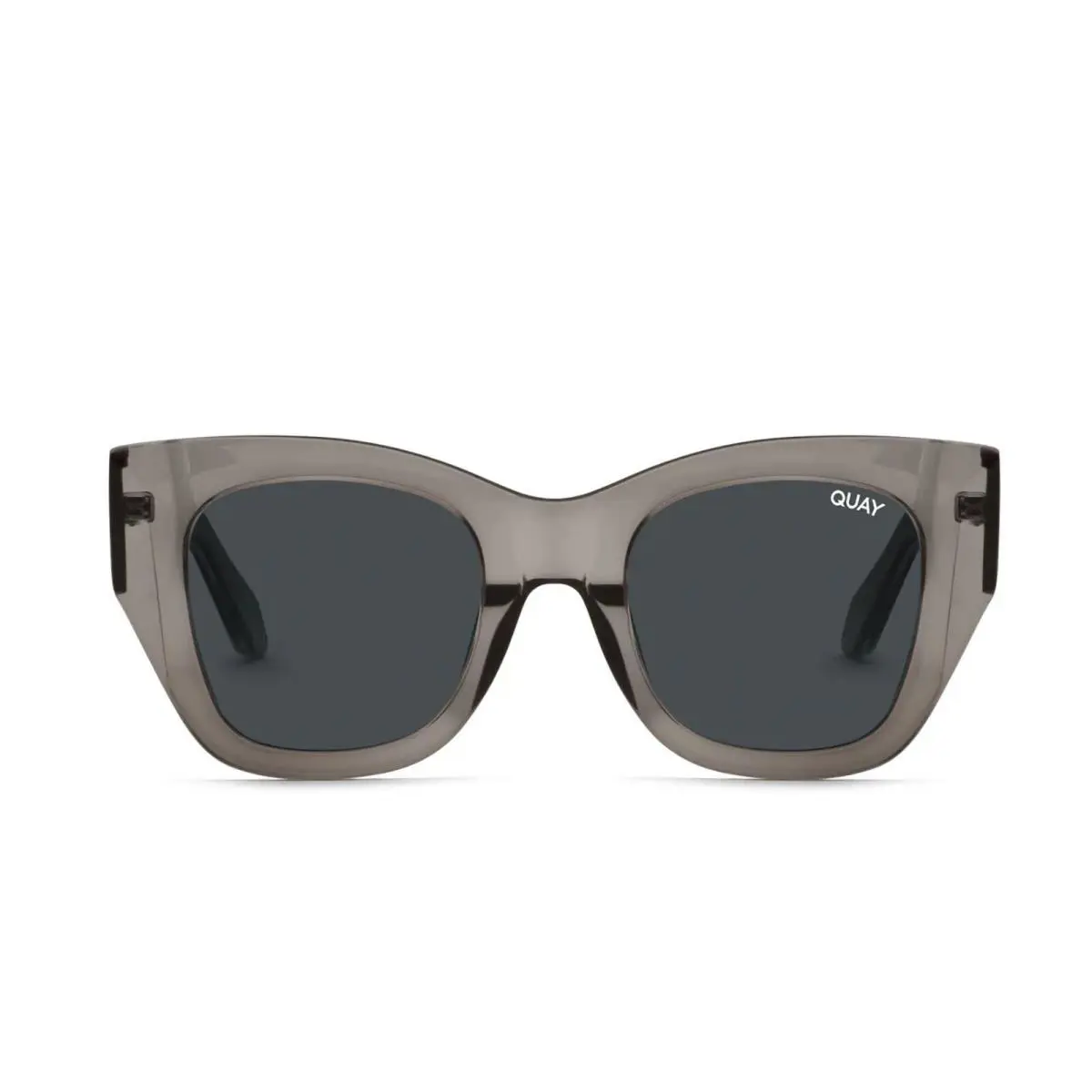 Quay Women`s After Hours Bevel RX QT-001104 Black / Smoke Tinted Sunglasses by QUAY
