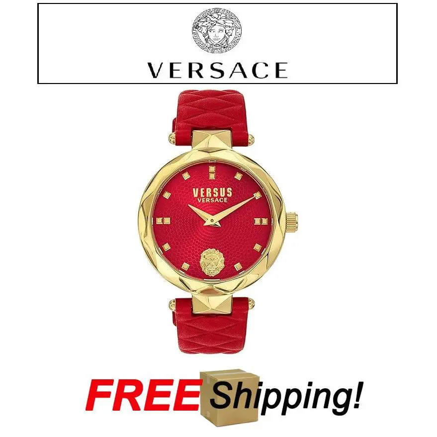 Versace Luxury Covent Garden Watch Collection Womens Versus Red Gold 36mm