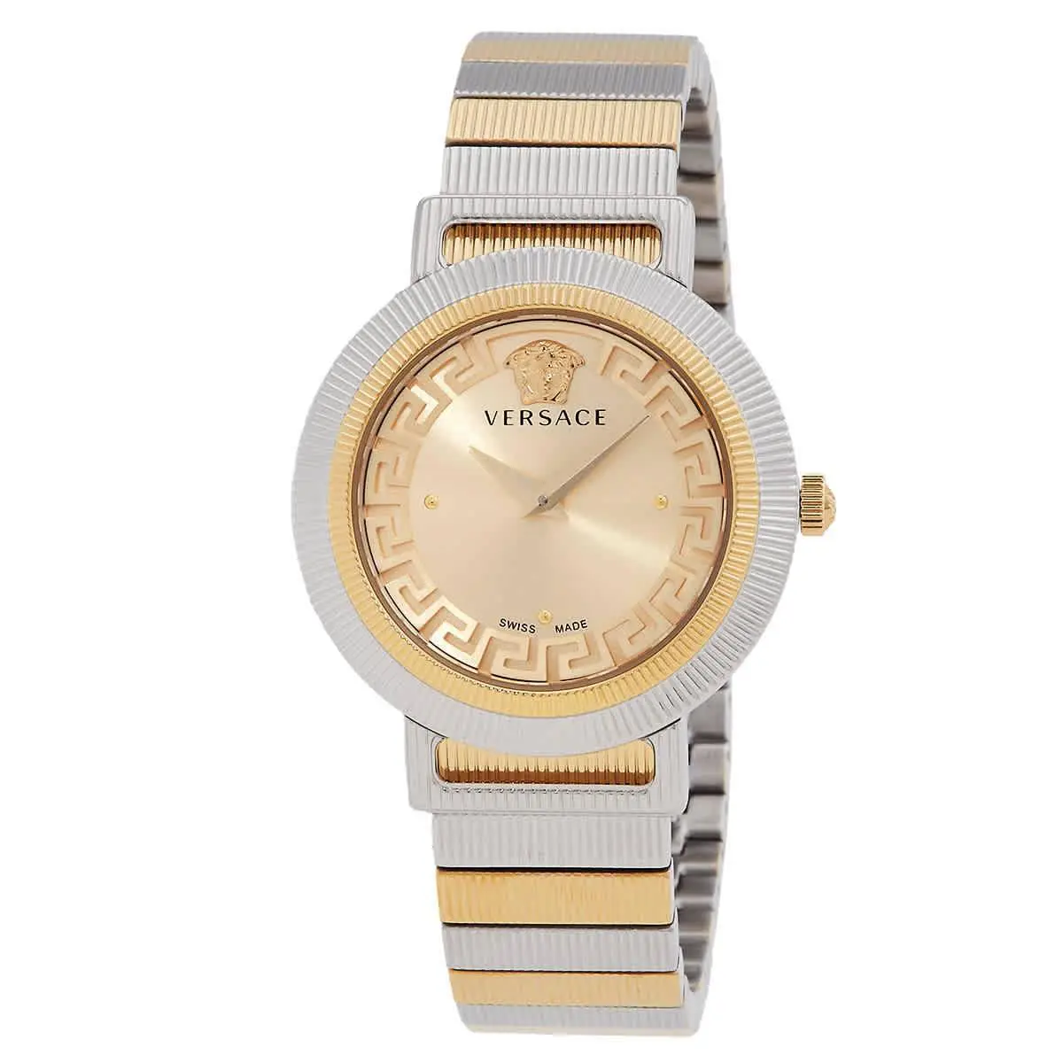 Greca Chic Quartz Gold Dial Ladies Watch VE3D00422 by Versace