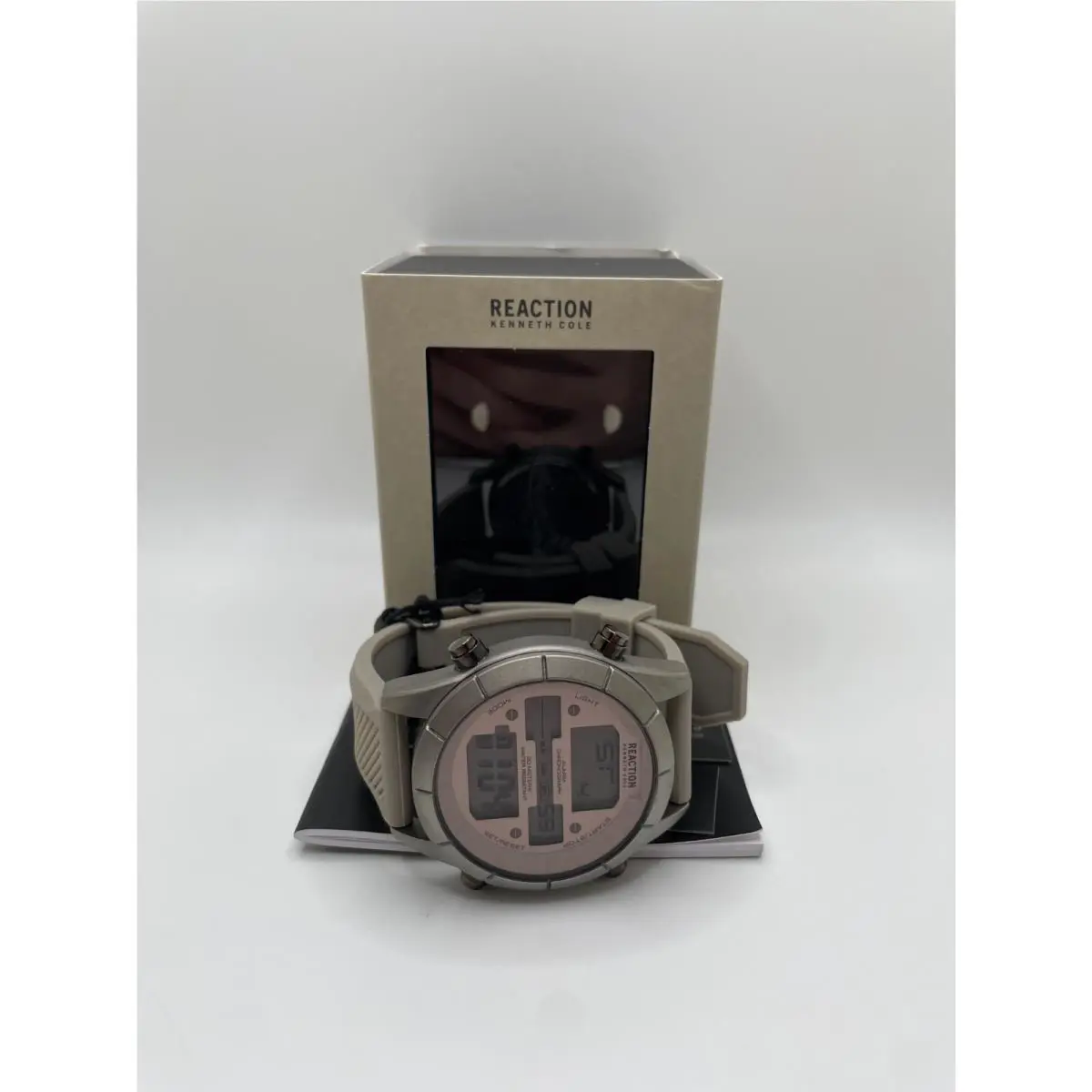 Kenneth Cole Reaction KRWGP9005202 Mens Gray Water Resistant Digital Wristwatch