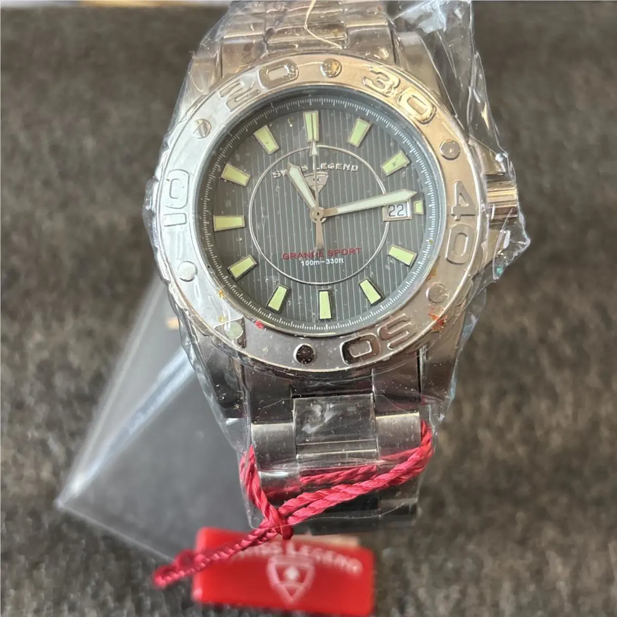 Swiss Legend Grande Sport Quartz Watch Old Stock 44mm SL-9100-14