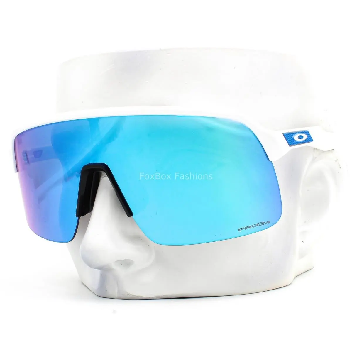 Sutro Lite Sunglasses OO9463-1939 Matte White Prizm Sapphire with Case by Oakley