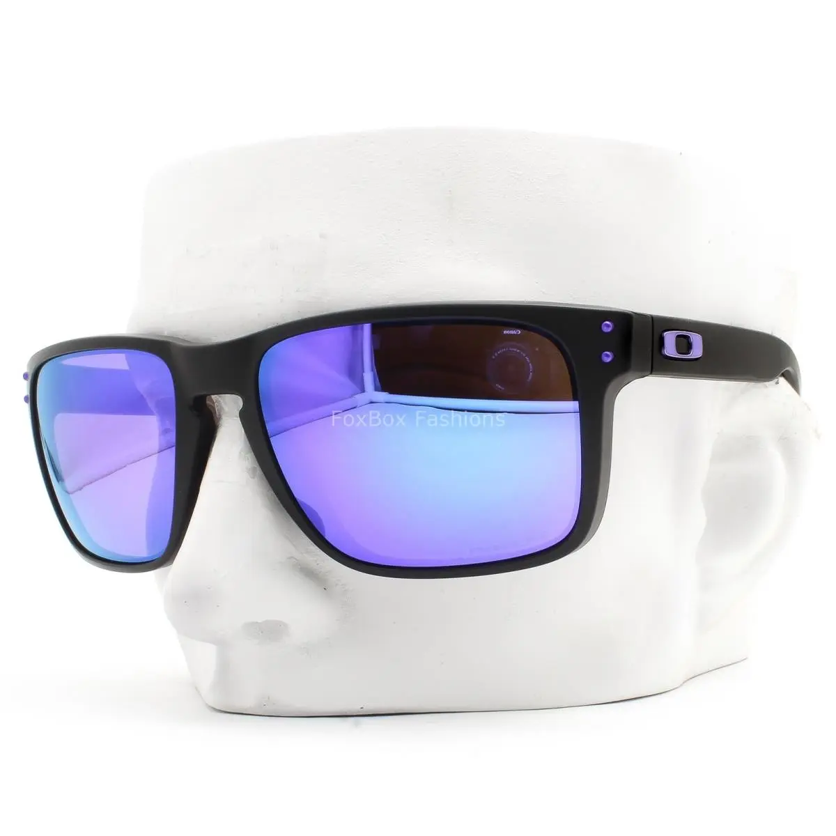Holbrook Sunglasses Matte Black Prizm Violet OO9102-K655 with Pouch by Oakley
