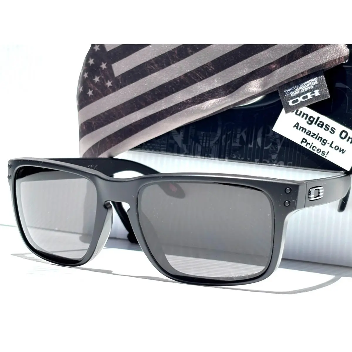 Holbrook Matte Black Prizm Grey Lens Sunglass 9102-T8 by Oakley