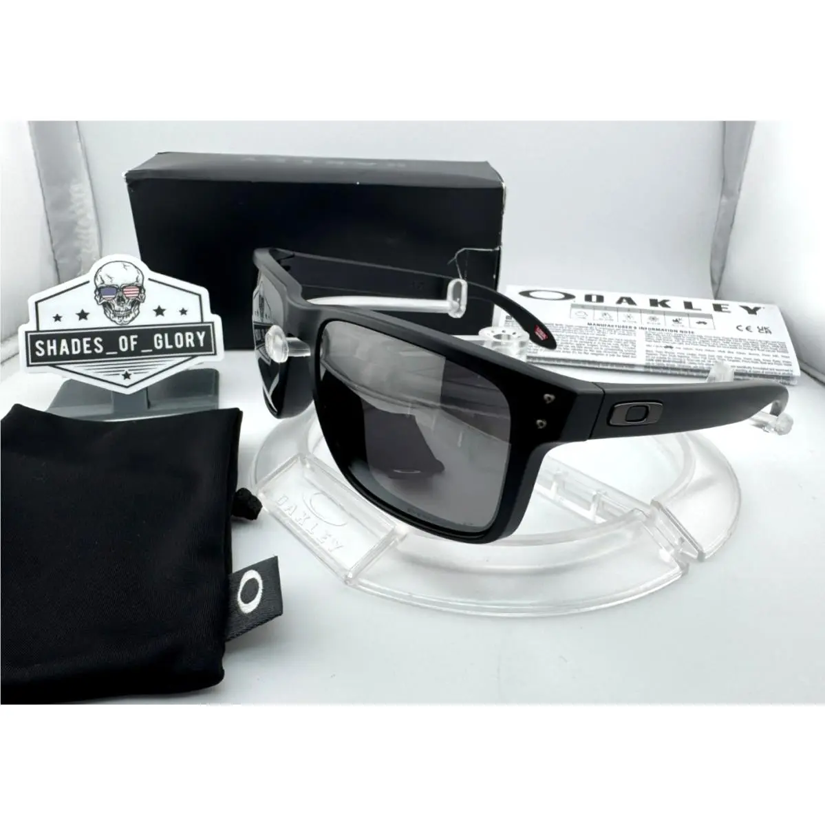 Oakley Holbrook Matte Black Prizm Black Polarized Sunglasses OO9102-D6 55MM D655