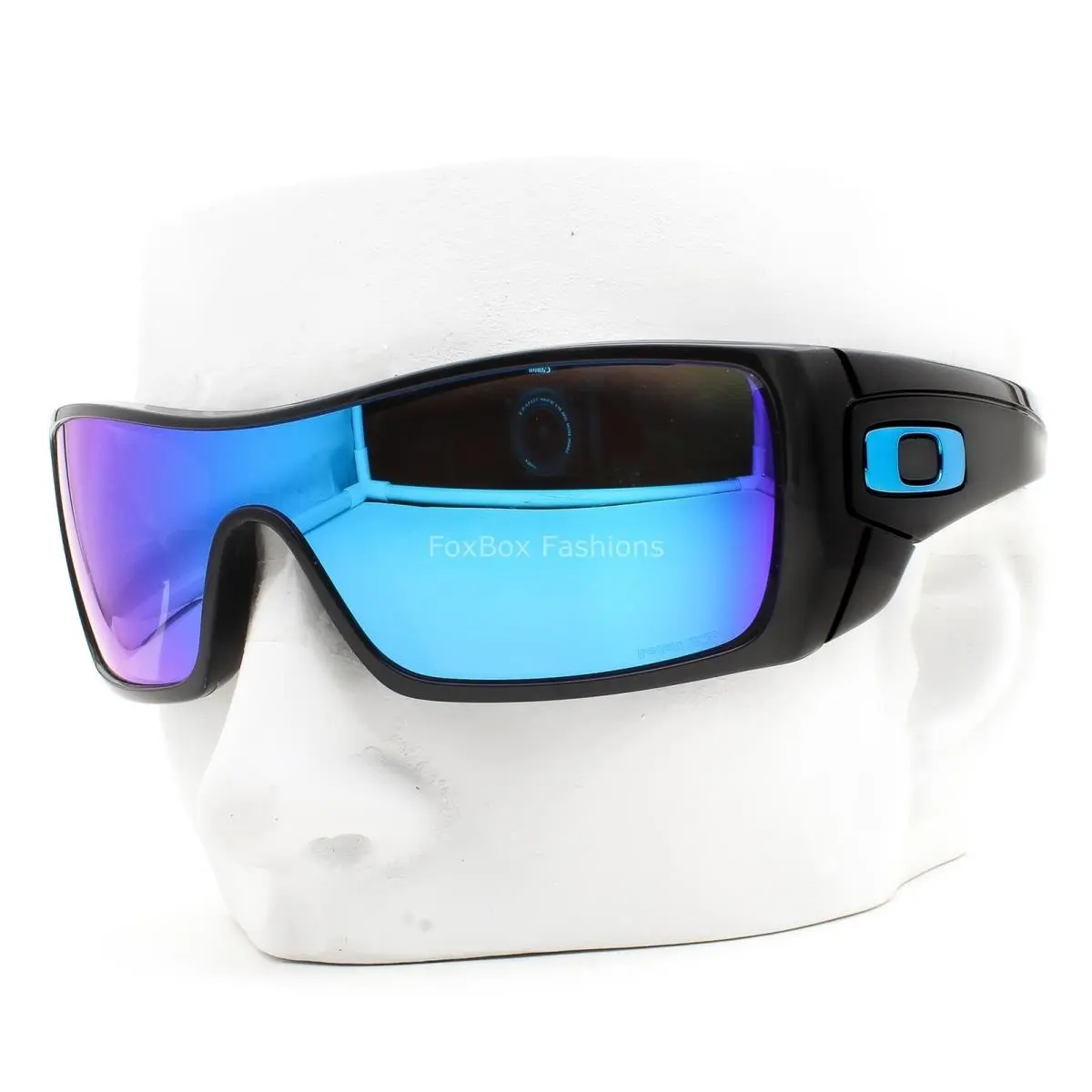 Batwolf Sunglasses OO9101-5827 Polished Black Prizm Sapphire with Pouch by Oakley