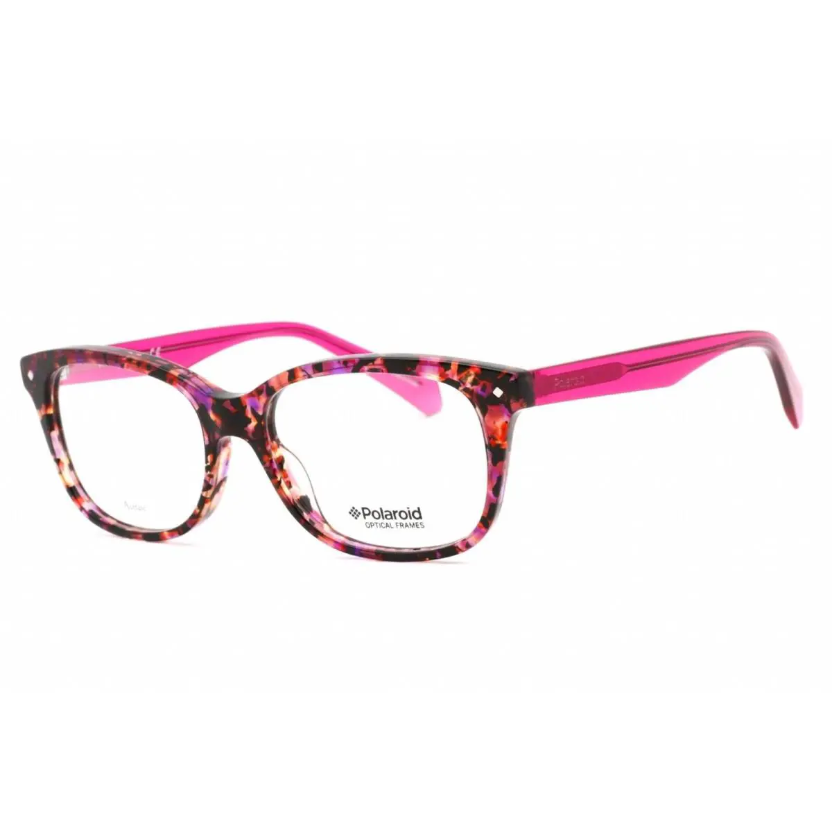 Core Women`s Eyeglasses Havana Fuchsia Plastic Frame Pld D 321 0C4B 00 by Polaroid