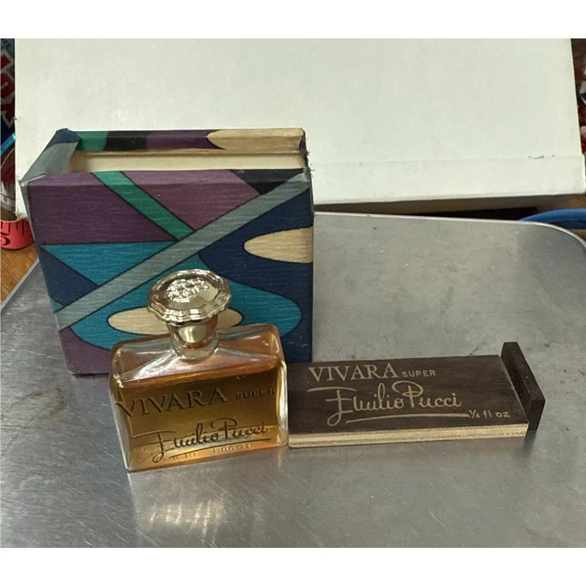 Vintage Vivara Emilio Pucci Pure Perfume 1/4 Fl oz