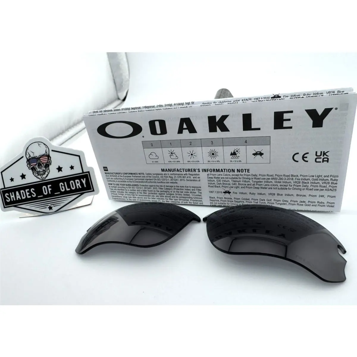 Speed Jacket SI Prizm Grey Replacement Sunglasses Lenses OO9228 by Oakley