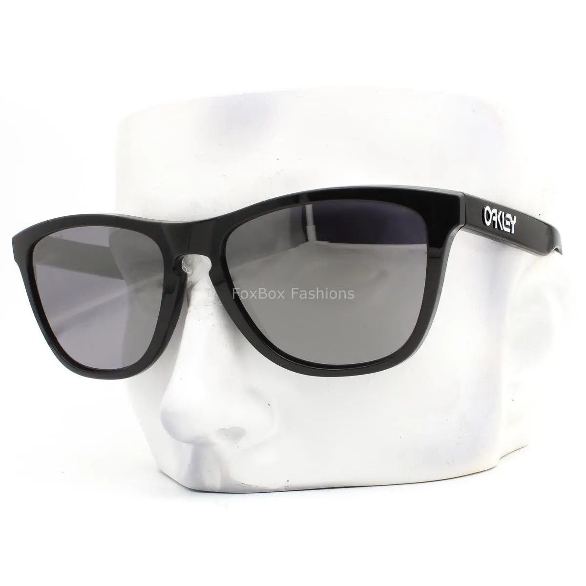 Frogskins Sunglasses OO9013-C455 Polished Black Prizm Mirror with Pouch by Oakley