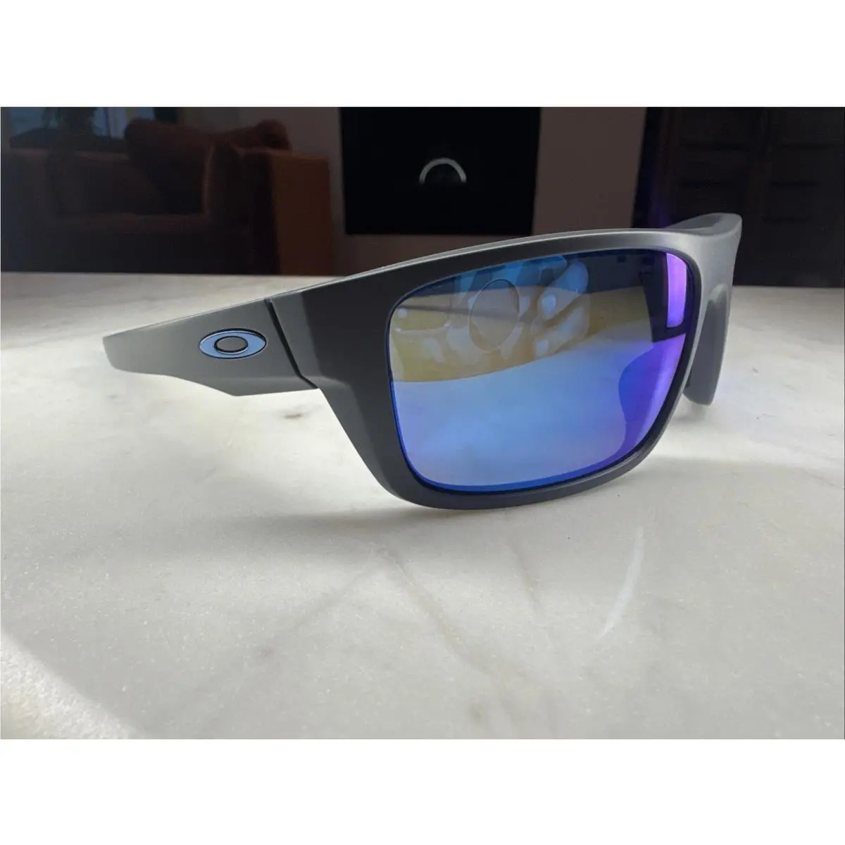 Drop Point 9367-0660 Sunglasses Matte Grey/prizm P Sapphire 554 by Oakley