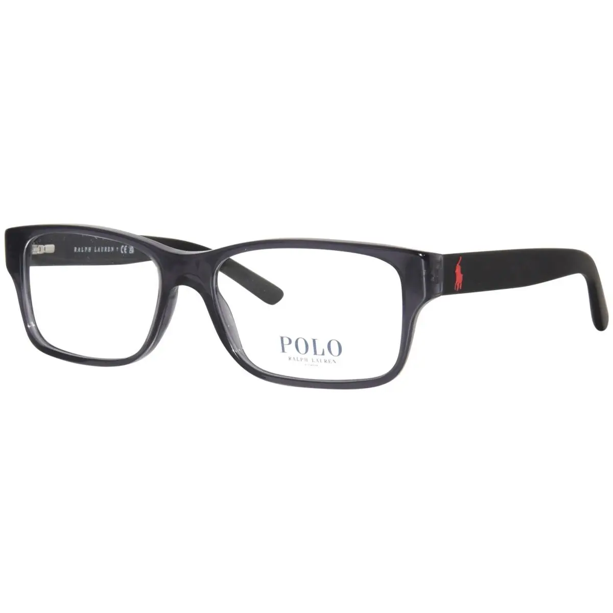 Polo Ralph Lauren PH2117 5407 Eyeglasses Men`s Shiny Trans. Grey Full Rim 52mm - Frame: Gray