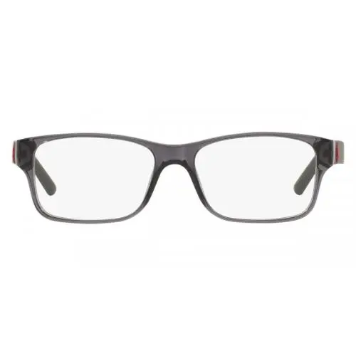 Polo Ralph Lauren Men Rectangle Eyeglasses PH2117 5407 Transparent Grey 54mm - Frame: Shiny Transparent Grey