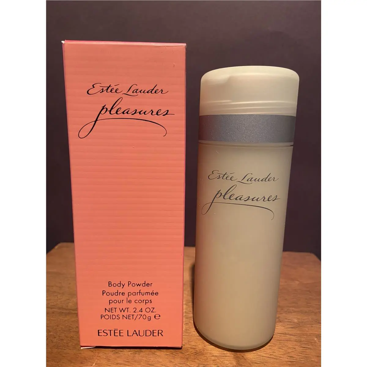 Pleasures by Estee Lauder Body Powder 2.4 oz / 70 g Rare