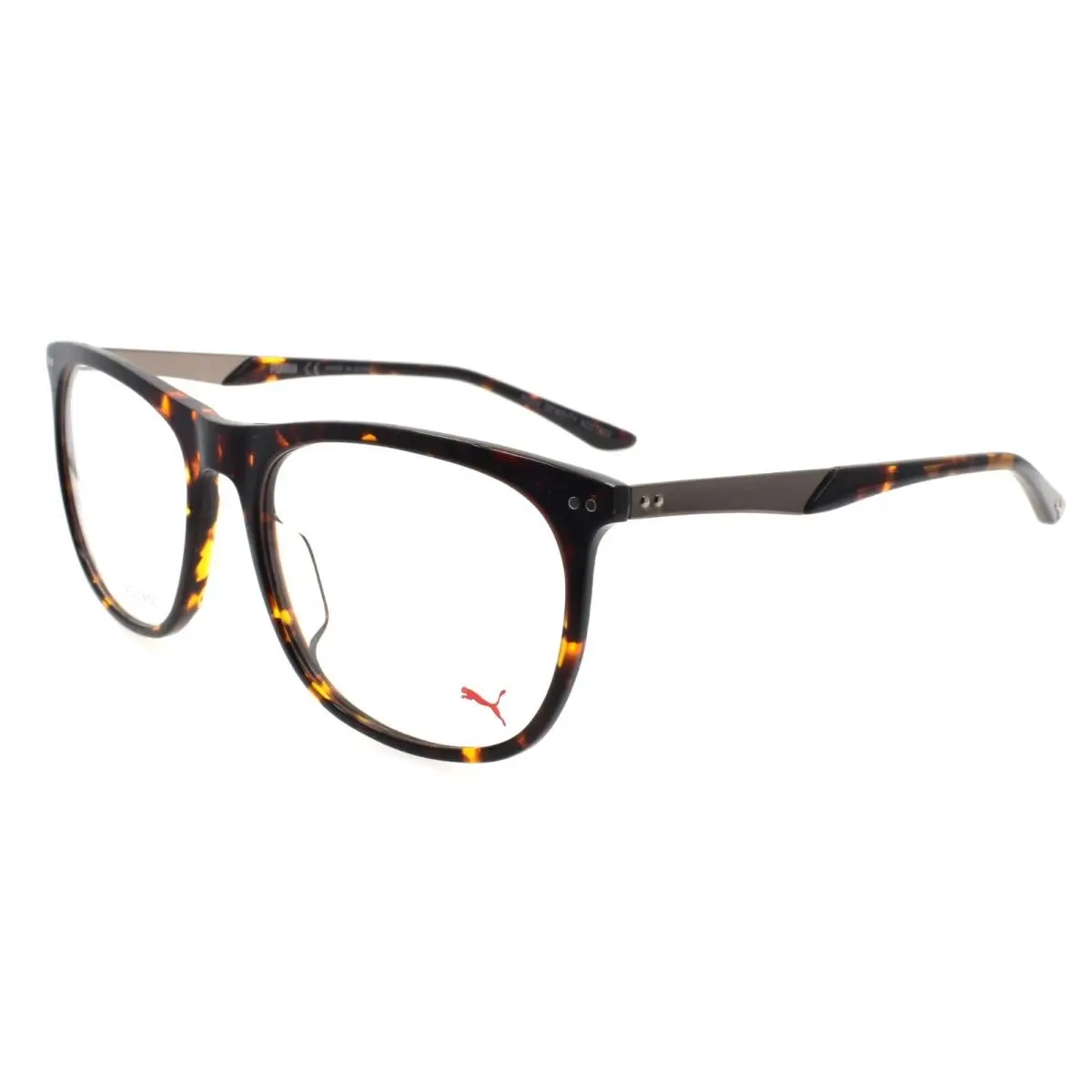PU0095O 002 Unisex Eyeglasses Frames 54-18-140 Havana / Ruthenium by Puma
