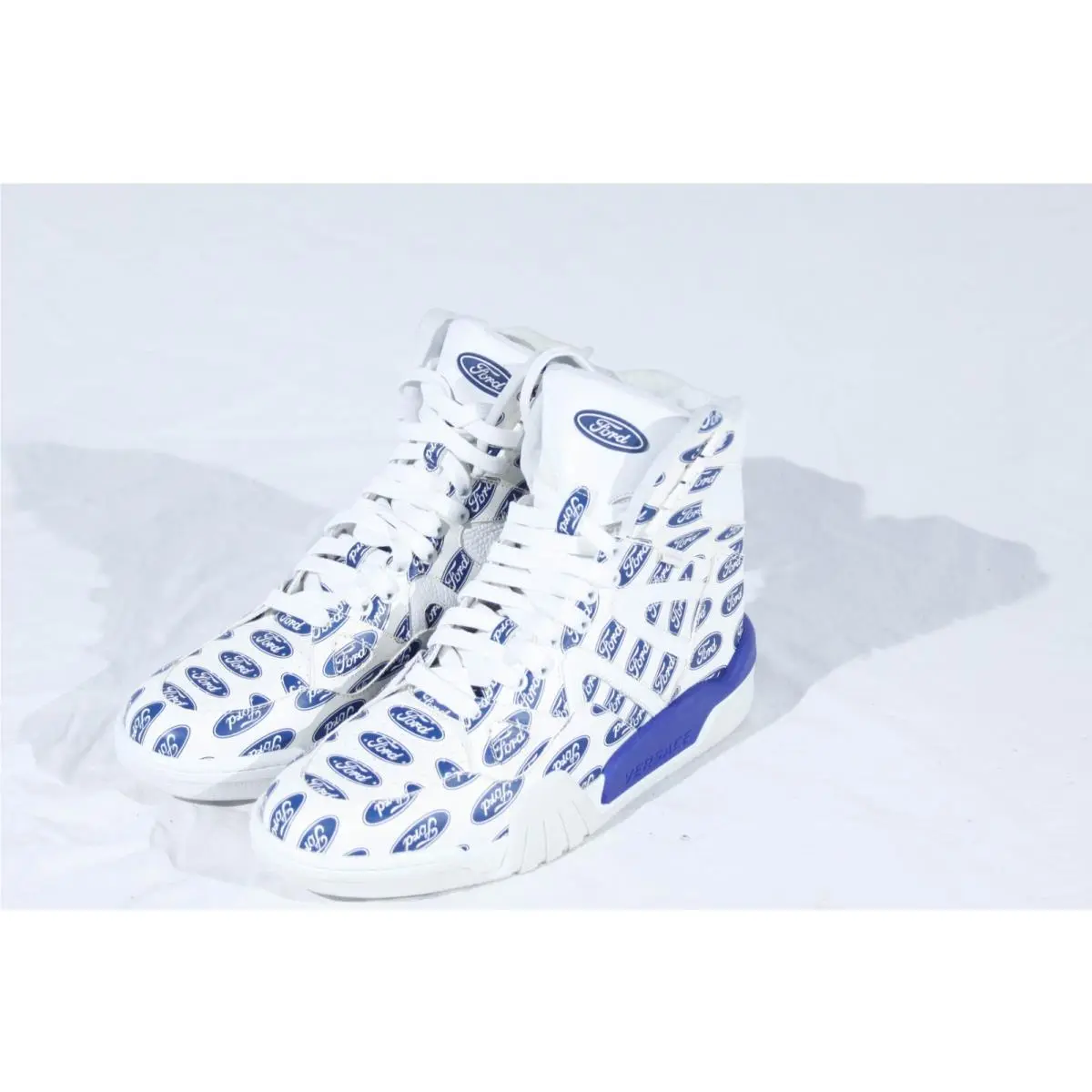 Versace Men`s Leather Sneakers US 8.5 Made in Italy