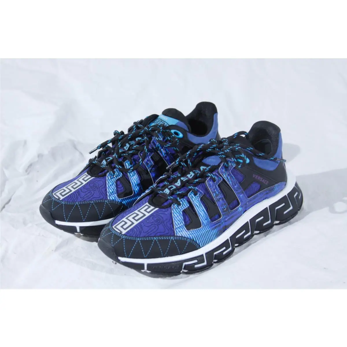 Versace Trigreca Men`s Sneakers Shoes US 8.5 Made in Italy