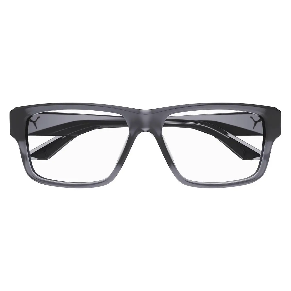 PU0446O Eyeglasses Men Gray 57mm by Puma
