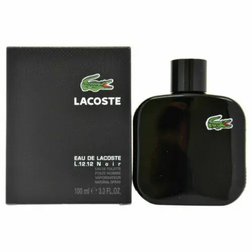 Eau De Lacoste L.12.12 Noir Intense Cologne For Men 3.3 Fl.oz Eau De Toilette