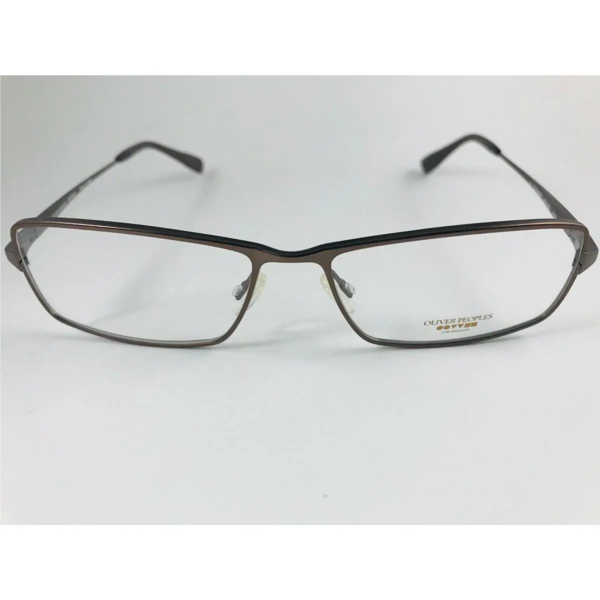 Oliver Peoples Eyeglasses Titanium 100 Goran W Brown Bronze 54-15-135