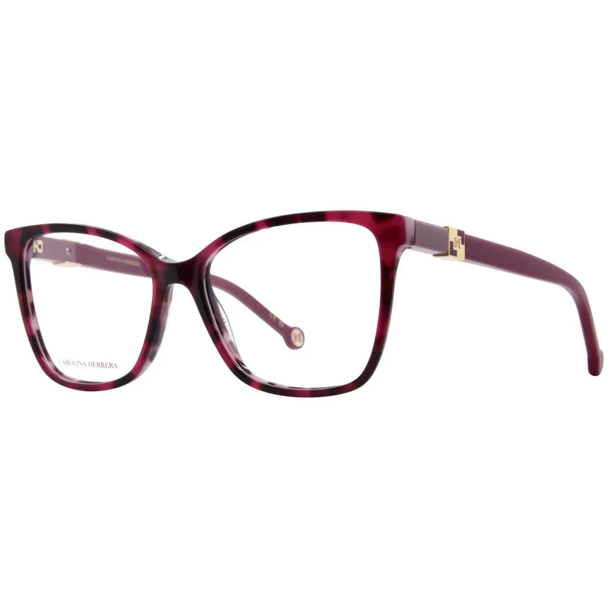 Carolina Herrera HER-0274 HT8 Eyeglasses Frame Women`s Pink Havana Full Rim 55mm - Frame: Pink