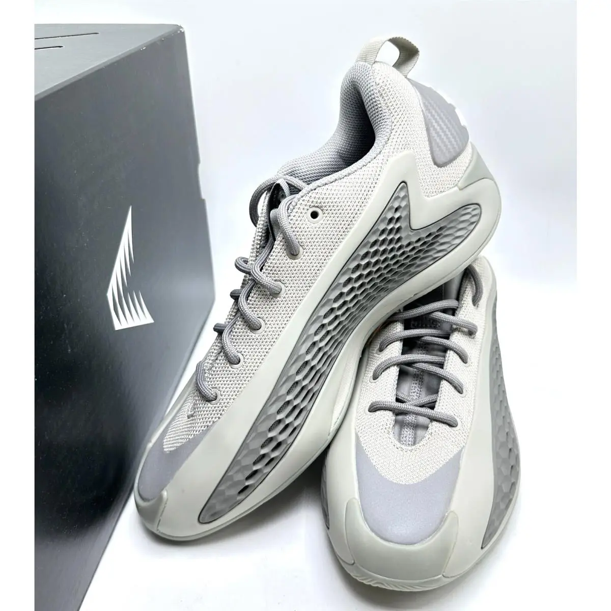 Adidas shoes - ADIDAS ANTHONY EDWARDS 1 - ANTHONY EDWARDS - JS1775 - Metallic Grey/Dove Grey/Cloud White 5