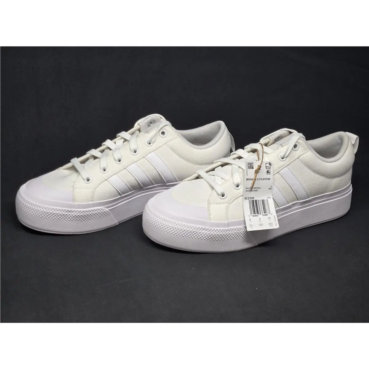 Adidas Bravada 2.0 Platform Sneaker Women`s Multi Size`s White Shoes IE2309 Nby