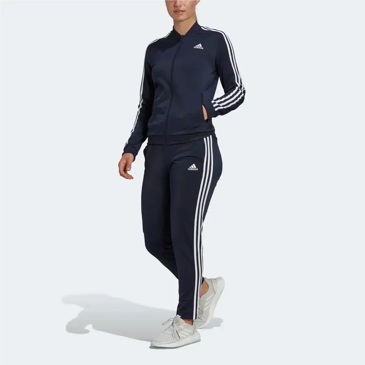 Adidas Essentials Women Essentials 3-Stripes Track Suit Jacket Pant HM1914