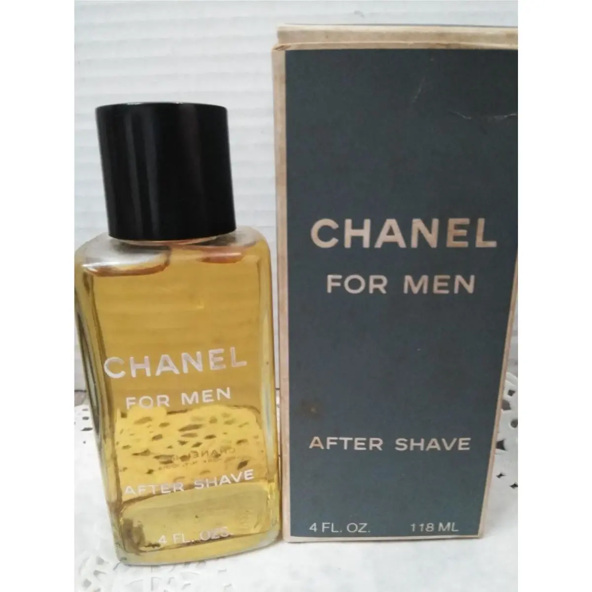 Vtg. 60`S 70`S Chanel For Men After Shave 4.oz Splash Bottle Box NO Barcode