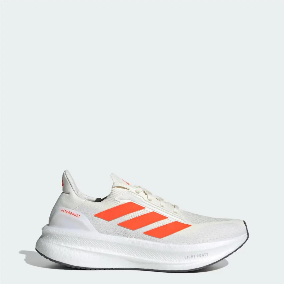 Men`s Adidas Ultraboost 5X Running Shoes White / Orange Sz 12 JH9038