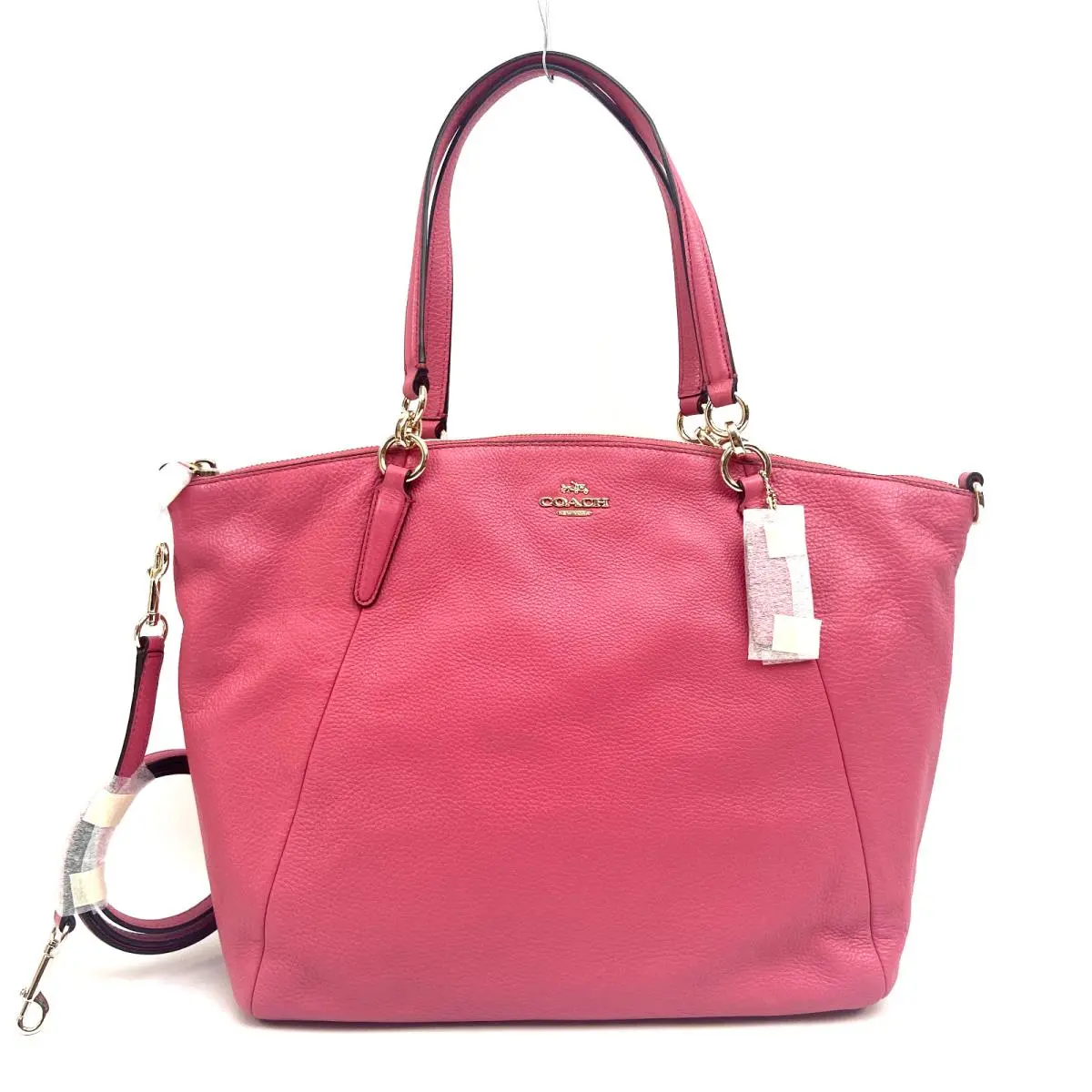 Coach Pebble Leather Signature Kelsey Satchel