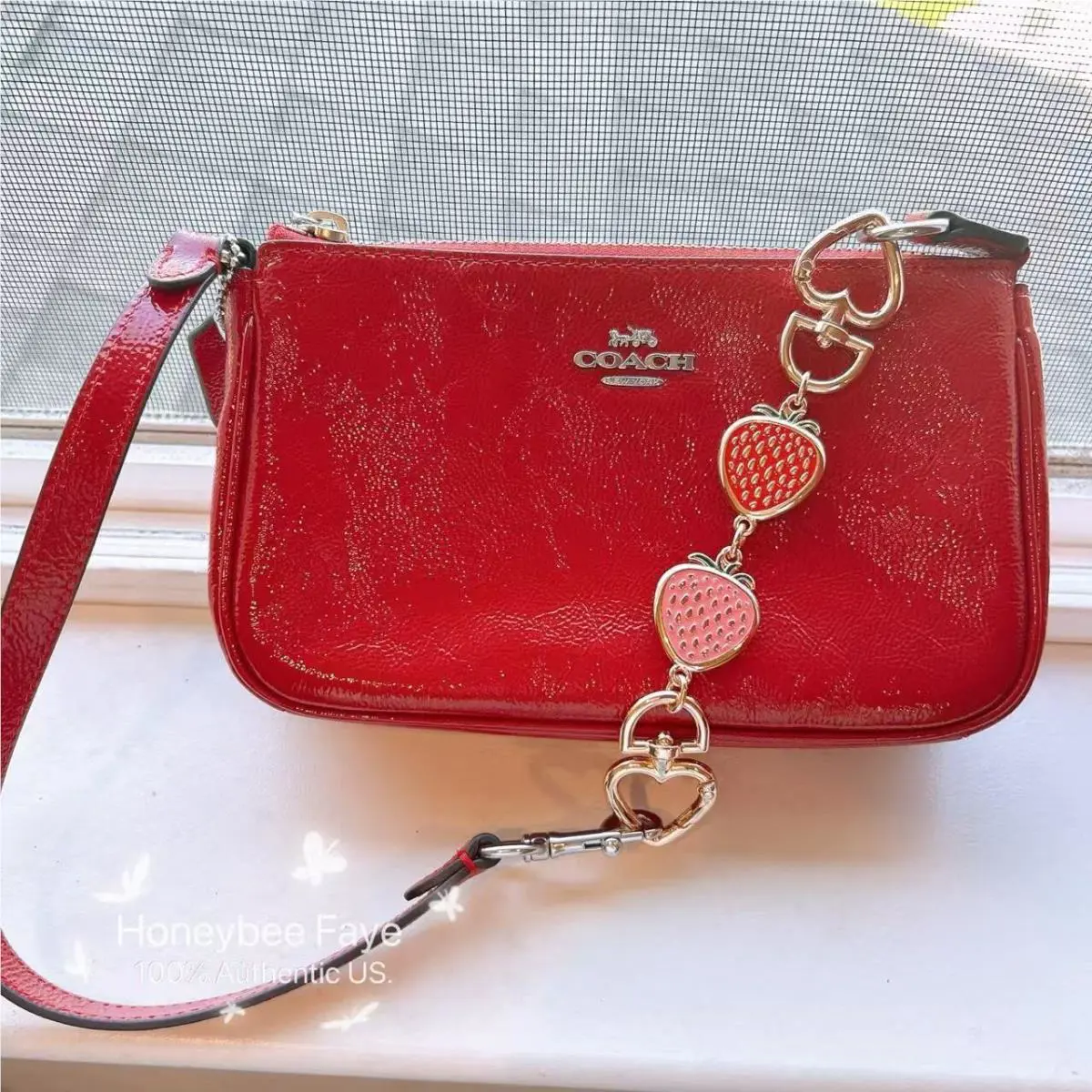 Coach Nolita 19 CW408 Plus Extended Strawberry Cha