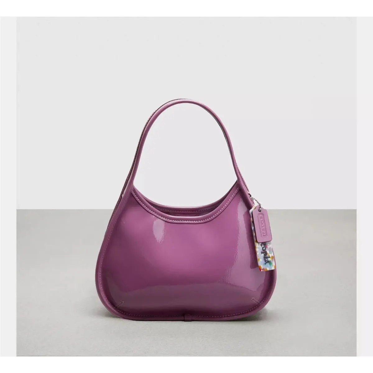 Coach Lilac Berry Ergo Crinkle Patent Coachtopia Leather Bag CQ003