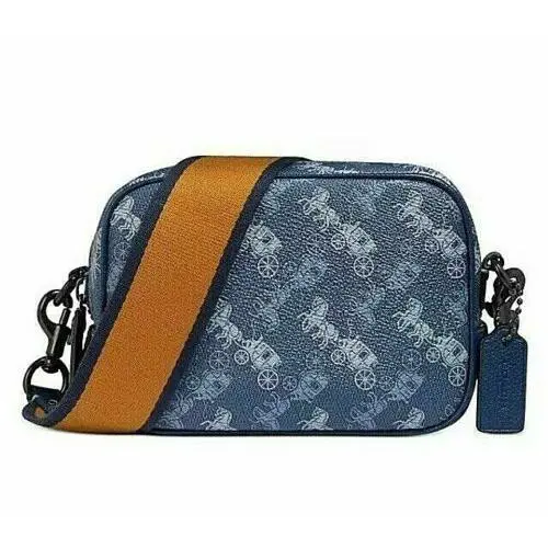 Coach Horse and Carriage Coated Canvas Camera Bag Blue True Blue/sliver - Exterior: Blue True Blue/Sliver