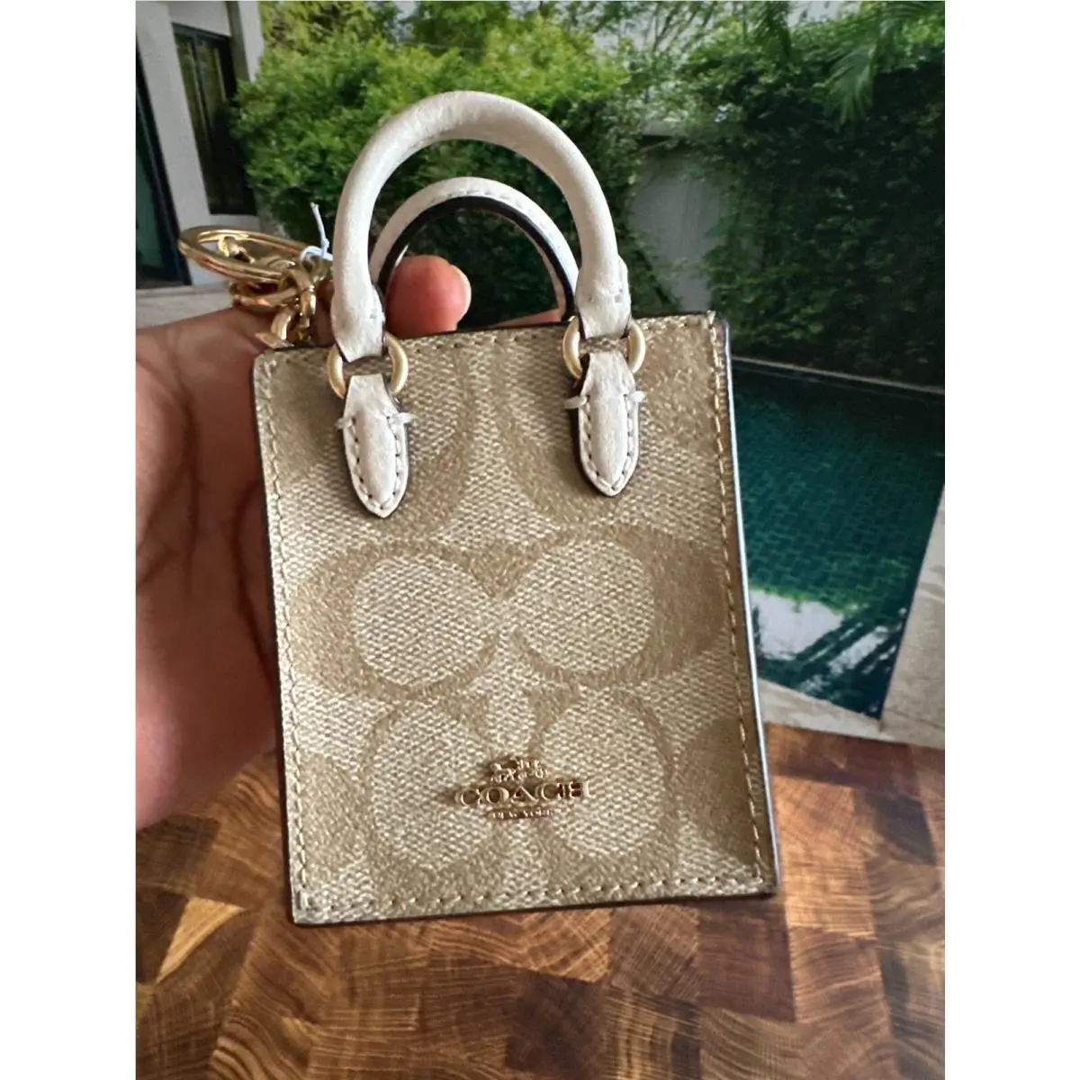 Coach North/south Mini Tote Bag Charm cu545