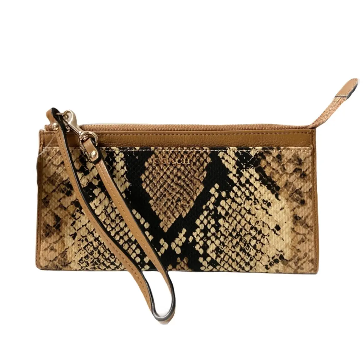 Coach Python Print Zippy Wallet Wristlet