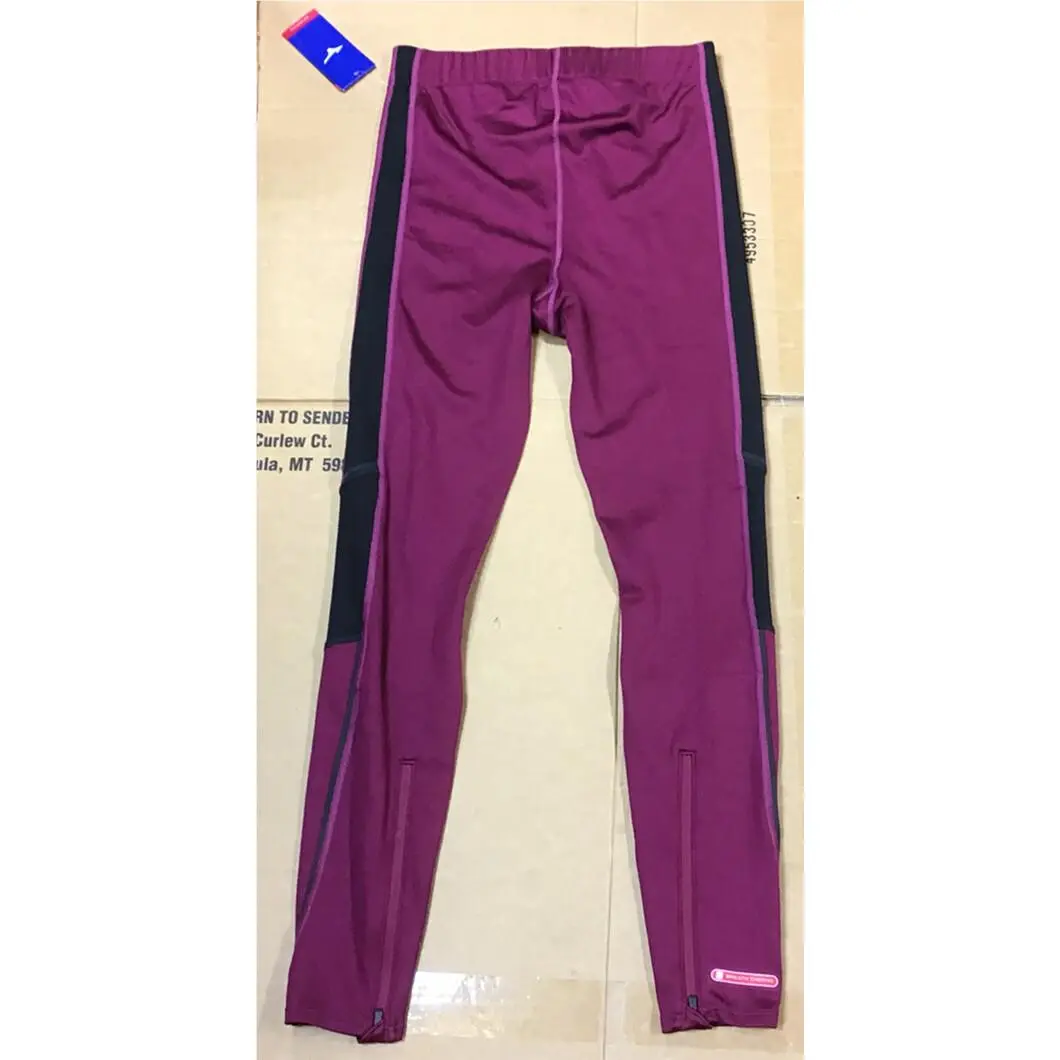 Mizuno Women`s Breath Thermo Tights Medium Purple/black C23