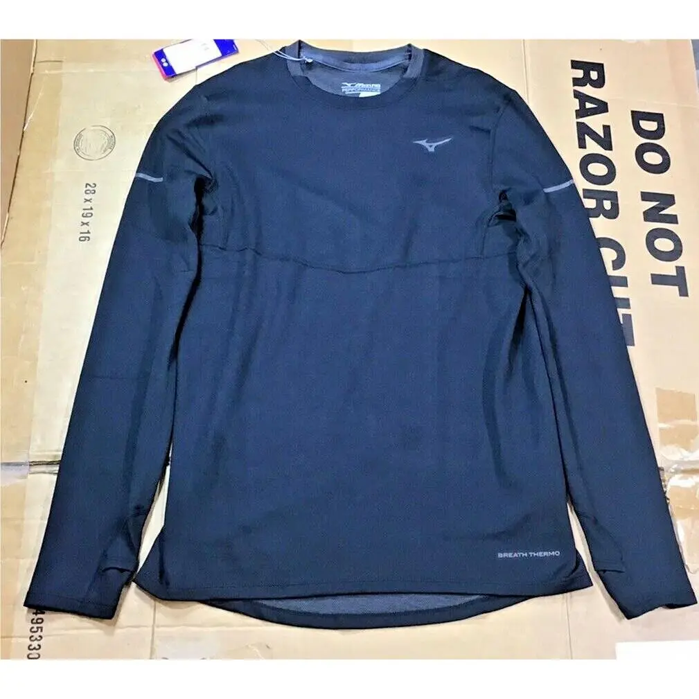 Mizuno Men’s Breath Thermo Long Sleeve Black J22